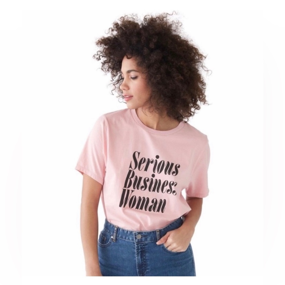 BNWT Ban.do Serious Business Woman T-Shirt